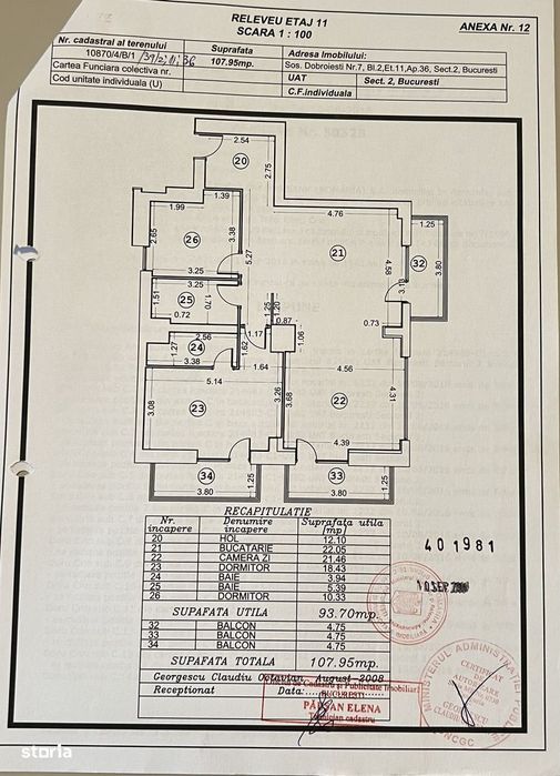 Apartament 3 camere, balcon, garaj în Pantelimon, Atlantis One