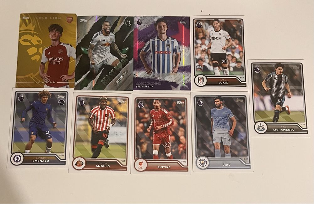 Set 9 Carduri Topps Premier League 2026/27