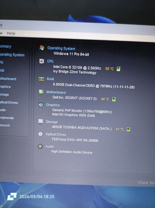 Dell E5530, i5 , 8gb ram, Hard 500