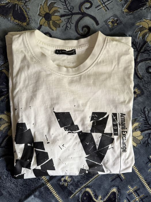 Tricou Armani Exchange Alb (pret pornire licitatie)