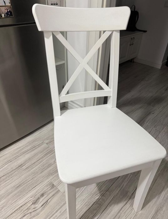 Scaun scaune IKEA ingolf alb albe Stare bună cu urmele de folosință
