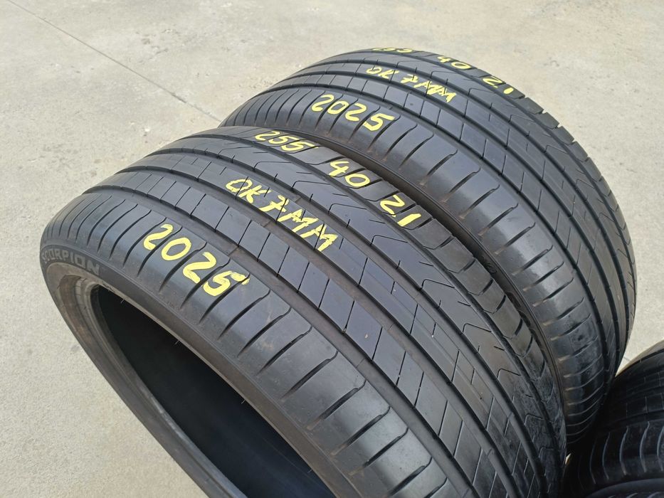 Set 4 anvelope vara 255 40 21 pirelli scorpion profil de 7 mm dot 2025