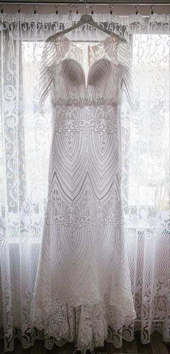 Rochie de mireasă + voal scurt