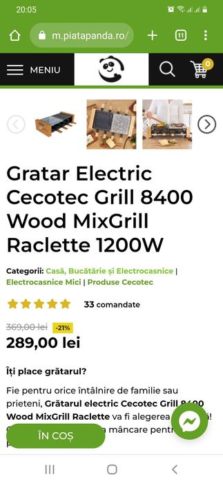 Gratar Electric Cecotec - NOU!!!