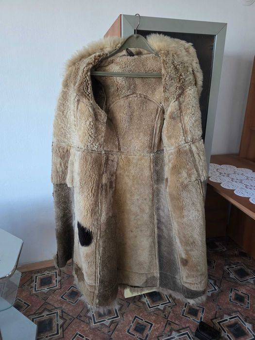 Кожено дамско палто