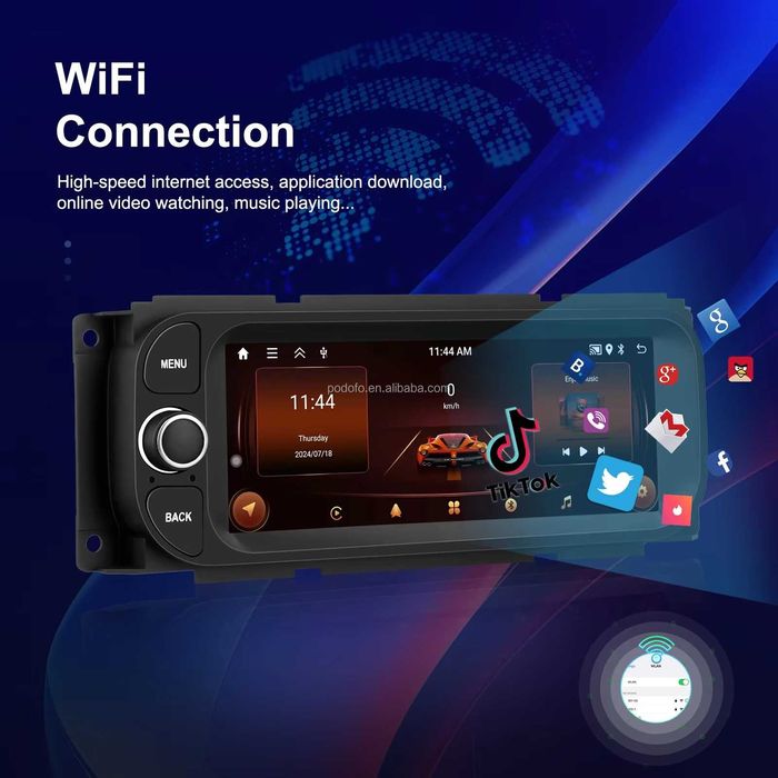 Мултимедия за Jeep Grand Cherokee Android за Wrangler Dodge Chrysler