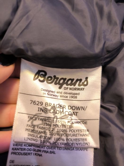 Geaca dama Bergans of Norway Brager puf si pene M