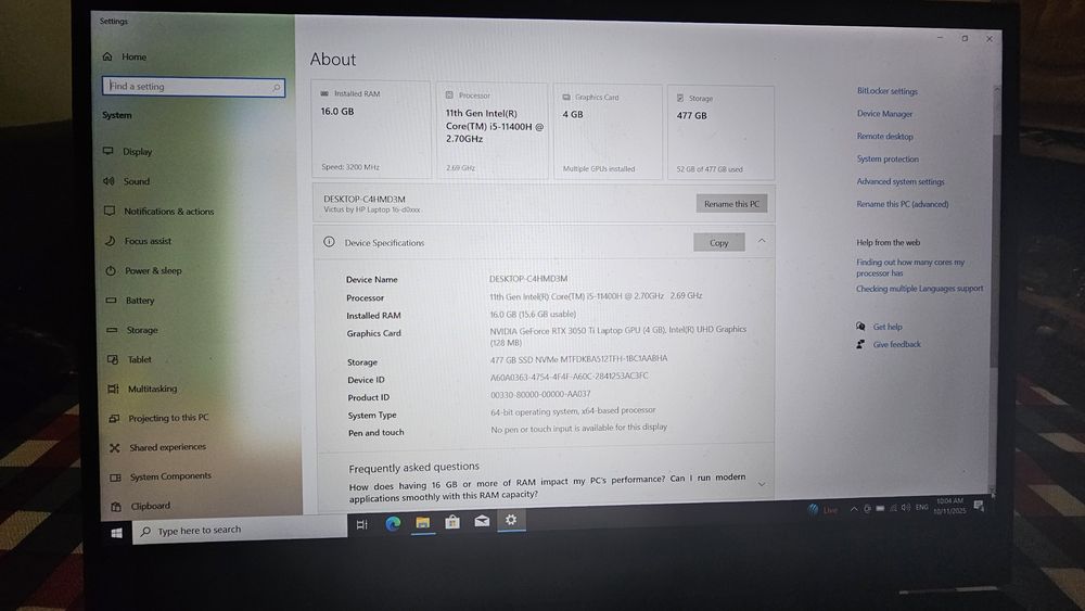 Лаптоп HP Victus