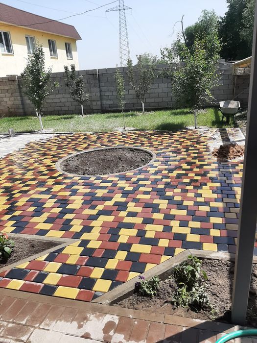 Укладка брусчатки