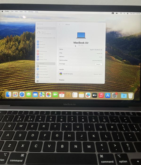 Apple Macbook Air 13” (M1) 512GB Silver 89%