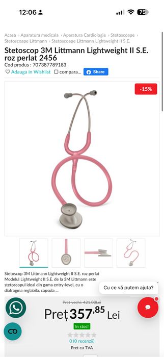 Stetoscop Littmann Lightweight II