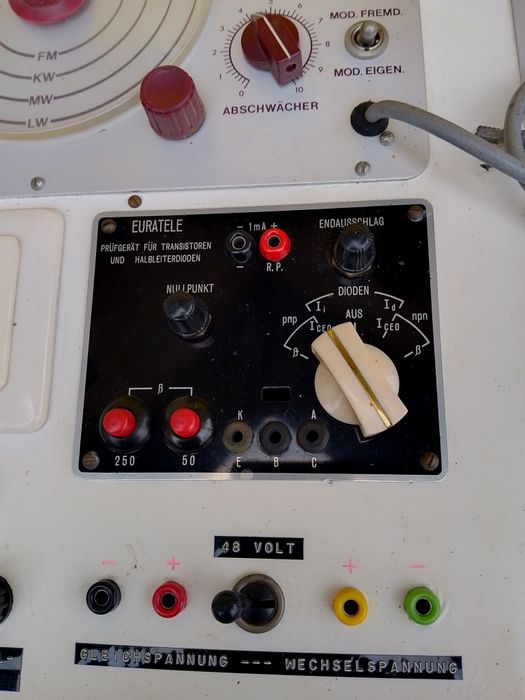 Ретро радио тестер Euratele Kőln
