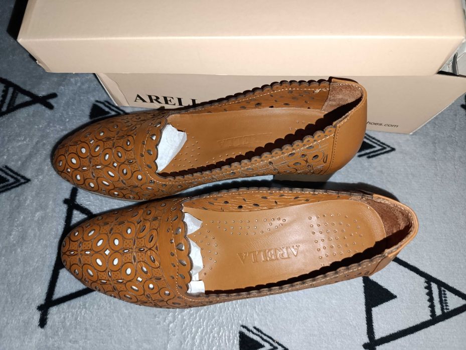 Сумка кожаная Guzini и туфли (лоферы) Arella, 38 размер