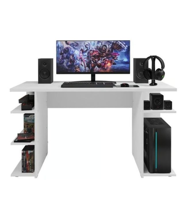 Стол компьютерный 136х50x75 см белый