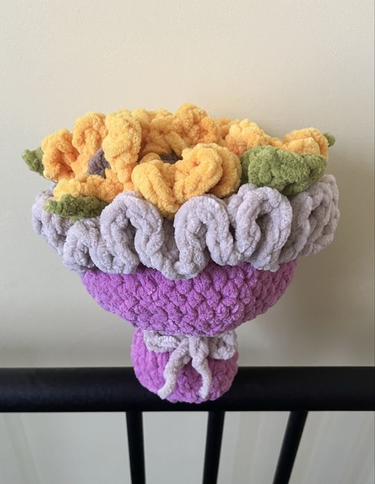 Buchet de flori crosetat