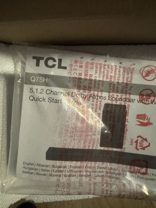 Soundbar TCL Q75h/5.1.2/620w/Bluetooth/Dolby Atmos&DTS VIRTUAL X/HDMI