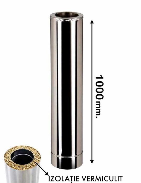 Horn de inox Coș de fum Burlane din inox izolate!