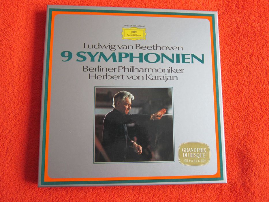 vinil rar Karajan  Beethoven 9 Symphonien 7LP Germany 1963 impecabil