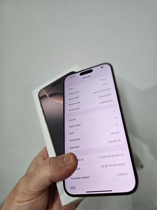 Iphone 16 Pro Max 256 gb 100% la cutie.