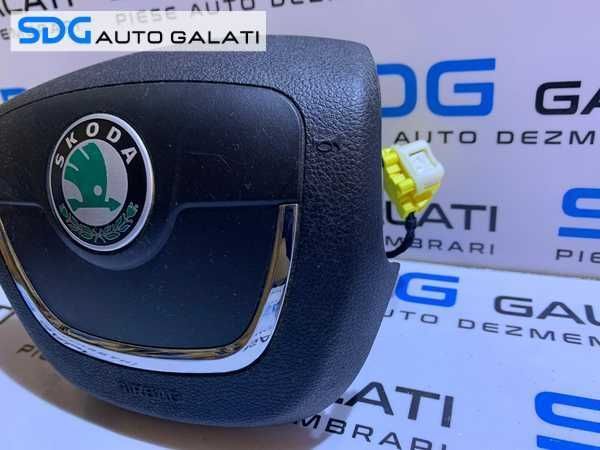 Airbag Volan Modelul cu Comenzi Skoda Octavia 2 2008 - 2013 Cod 1Z0880201AK