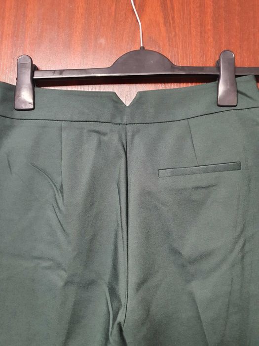 Pantaloni tigareta, Reserved, verde, 38