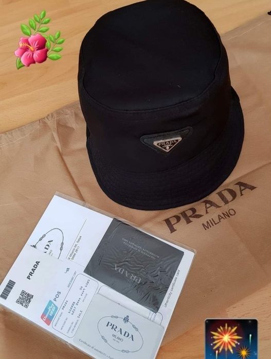 Palarie Prada marime universala, logo metalic,Italia