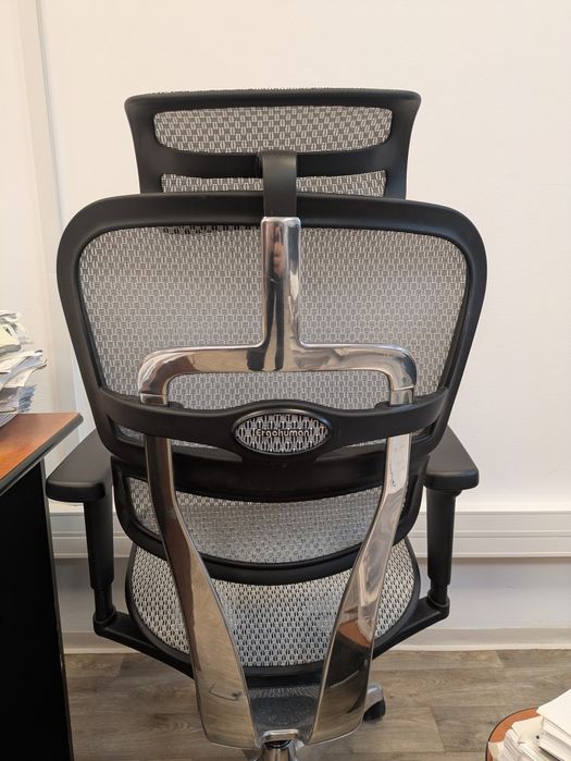 Scaun ergonomic Ergohuman ULTRA (Generația a 2-a), Cadru Negru, T Grey Mesh