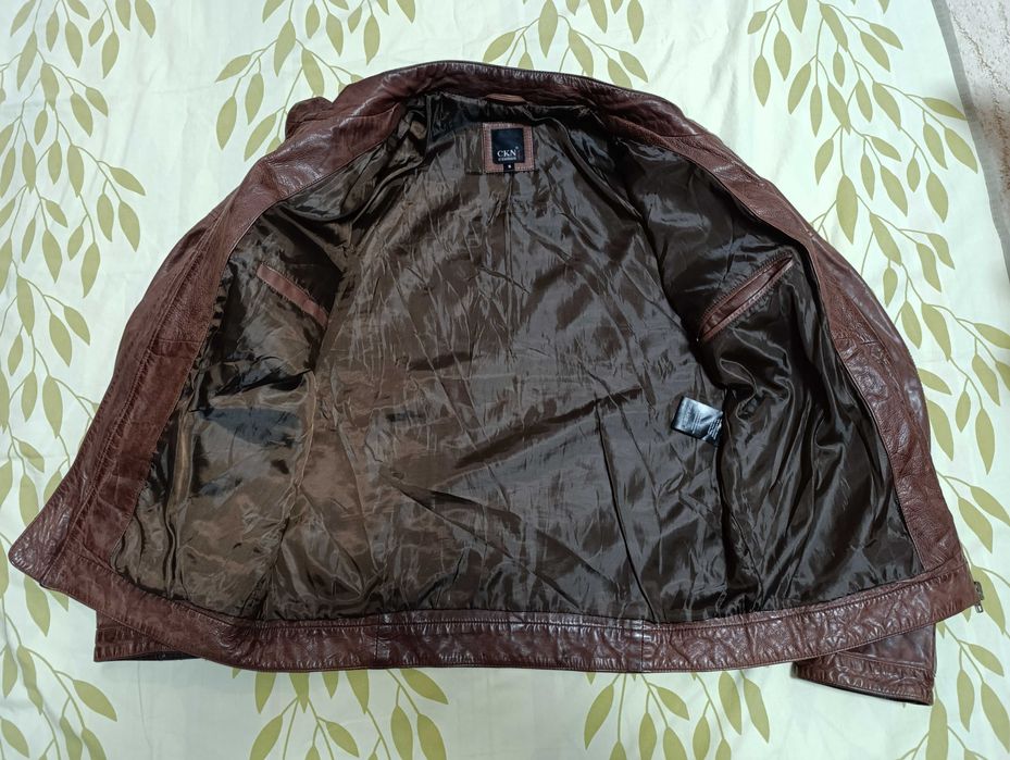 ''CKN of Scandinavia''оригинално мъжко кожено яке Л размер