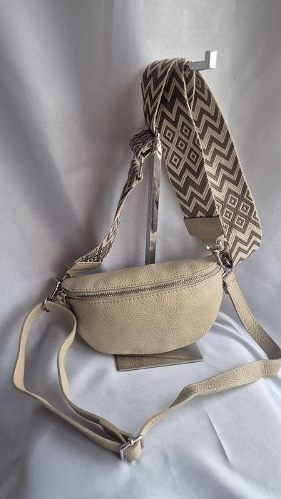 Geanta piele naturala Italia -noua-