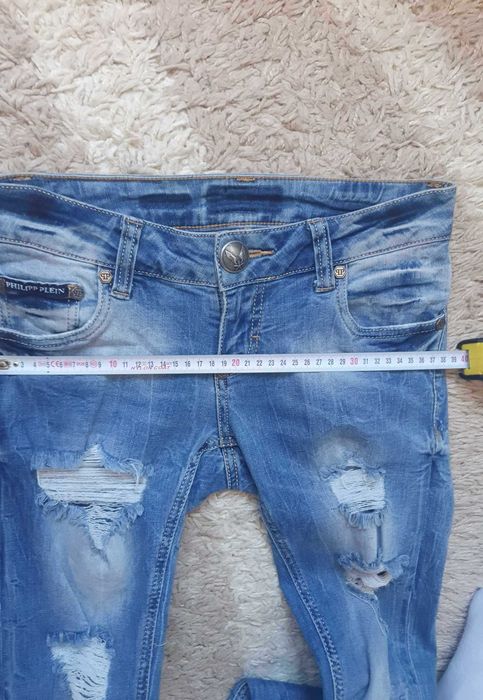 Оригинални дънки с ниска талия philipp plein xs-s