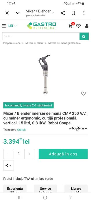 Blender mana Robot coupe cmp 250 v.v.
