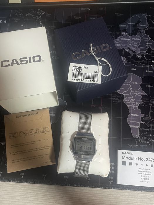 Оригинальные наручные часы Casio a700w vintage ультратонкие.