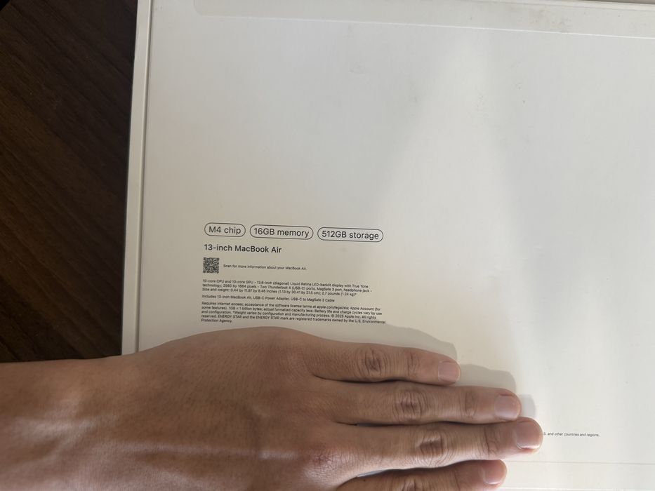 Macbook Air 13.6” на чипе M4