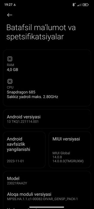 Redmi Note 12 4g Kafolati Bilan!