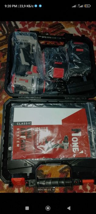 Янги Ишлателмаган

- Batareya kuchlanishi: 20 V

- Batareya turi: