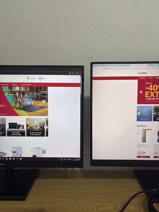 Monitoare 27” QHD (2K) IPS Philips – stare foarte bună