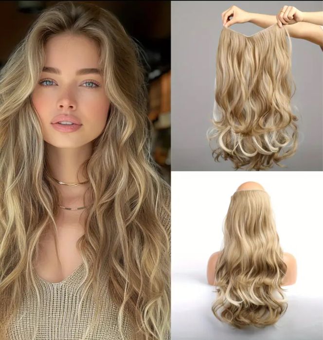 Extensie par blond,foarte usor de aplicat