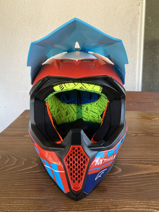 Каска за крос Falcon Energy fluo L