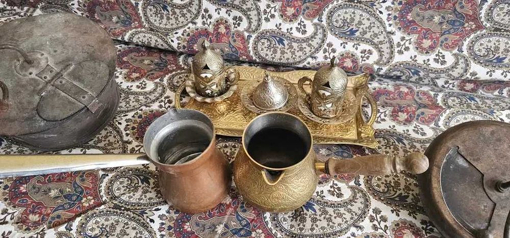tigaie prajit cafea set servire  cafea turcesc