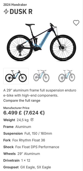 Електрически велосипед Mondraker Dusk R - Мекица 29” 1x12 L”