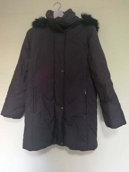 impecabila Geaca puf+pene , maro, C&A, 36 (38, M )