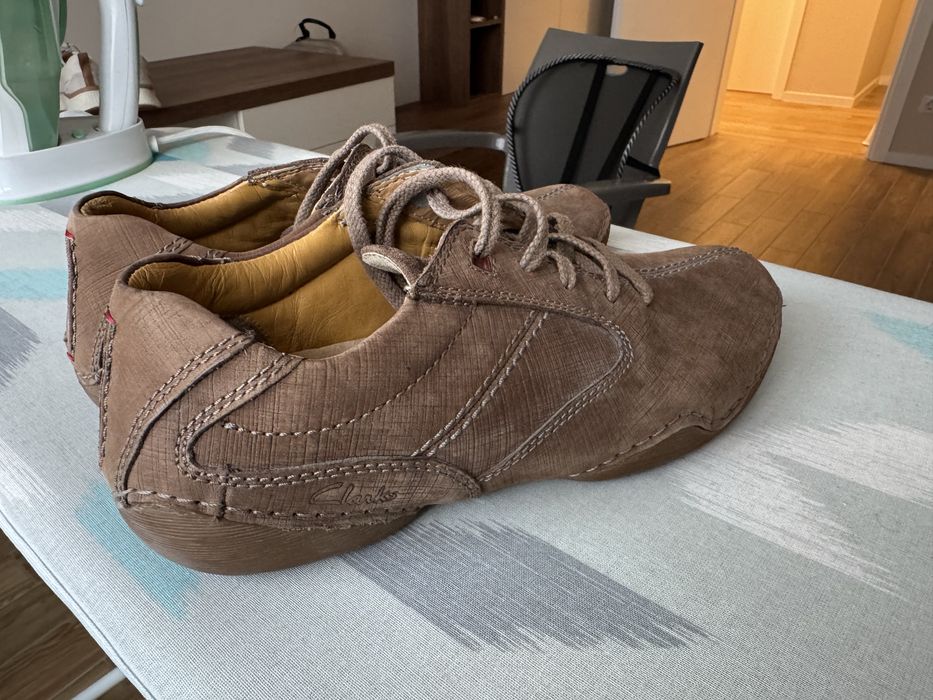 Оригинални мъжки кожени обувки Clarks