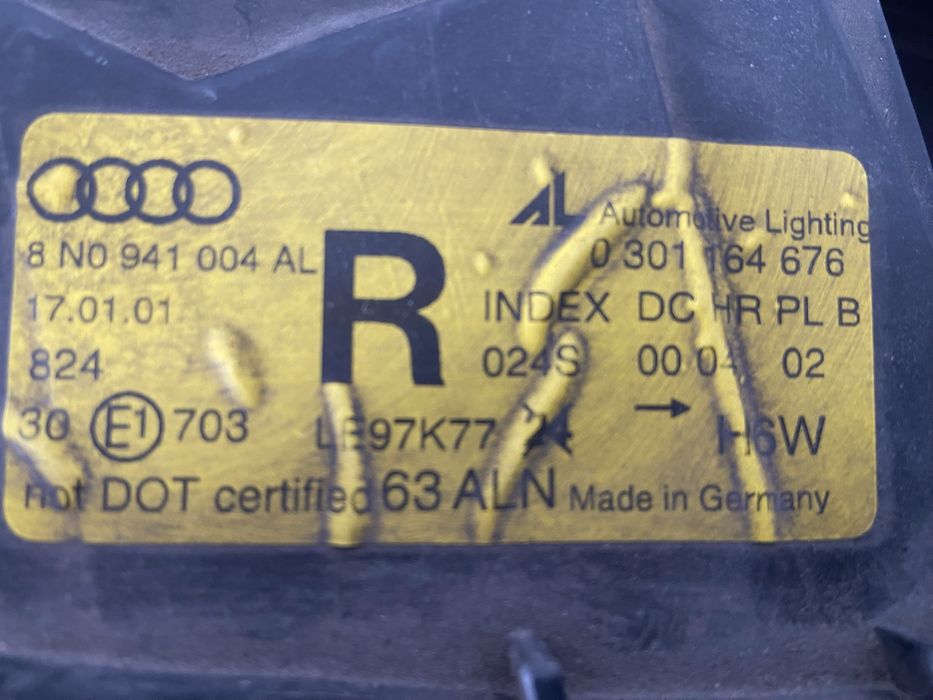 Фар Ауди ТТ / Audi TT