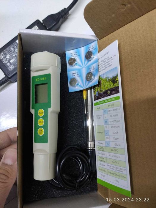 EC метр 3185 Кондуктометр | солемер для почвы и питательных растворов