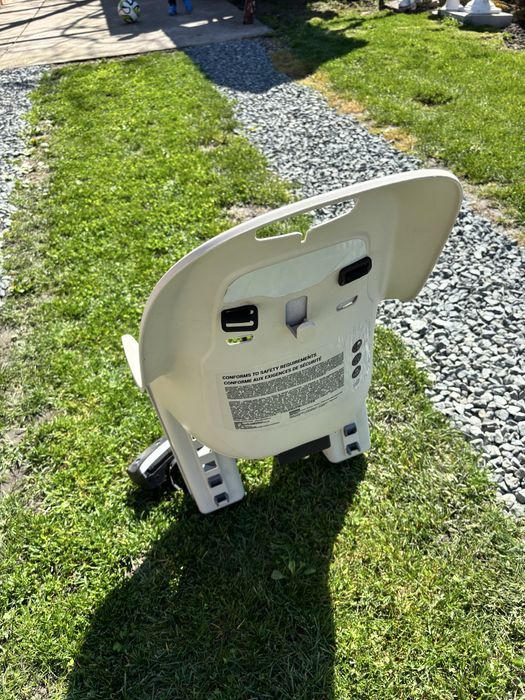 Scaun bebeluș bicicletă Gruvi fixare cadru Bej