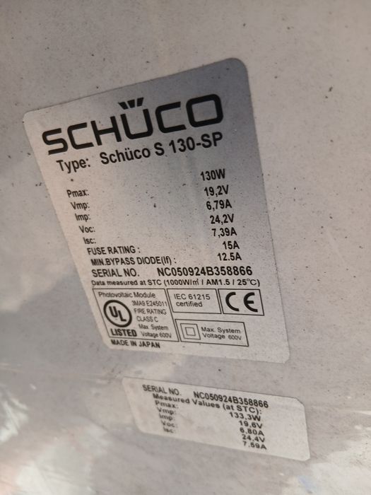 Panouri fotovoltaice  130 wati