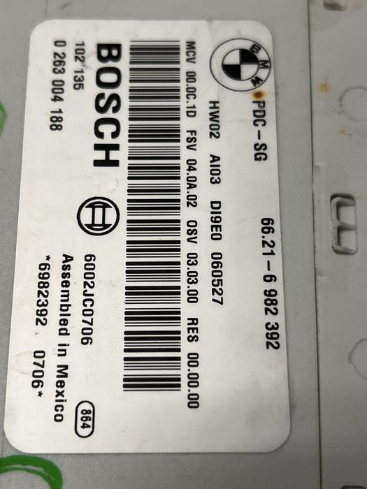Modul senzor paracare fata spate pdc BMW seria 1 seria 3 cod6982403