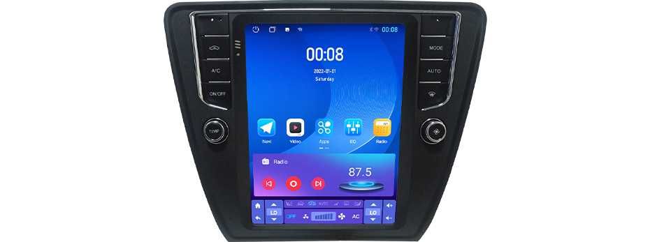 Navigatie Android TESLA Skoda Octavia 3  1/6 Gb Ram Waze Carplay
