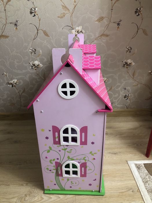 Домик детский деревянный игрушечный.