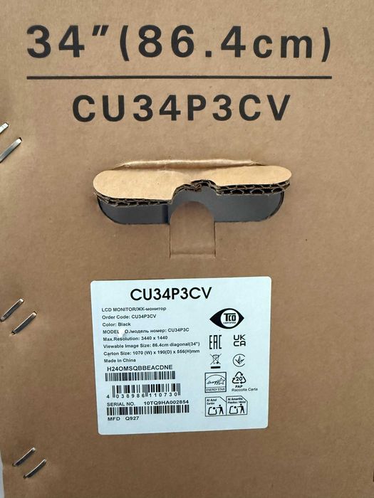 Monitor LED AOC CU34P3CV Curbat 34''